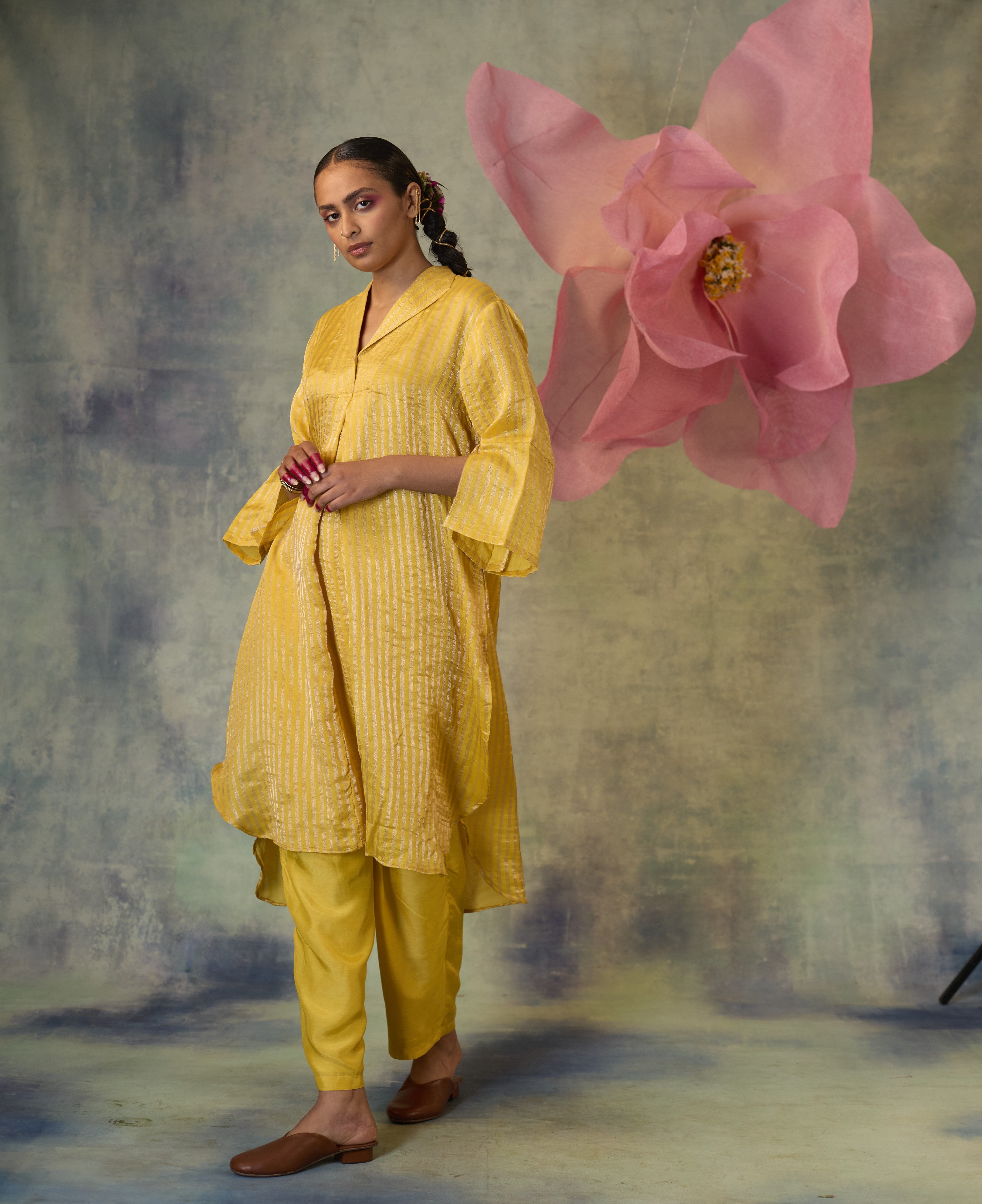 Cotton Zari Co-ord Set - Imperial Green