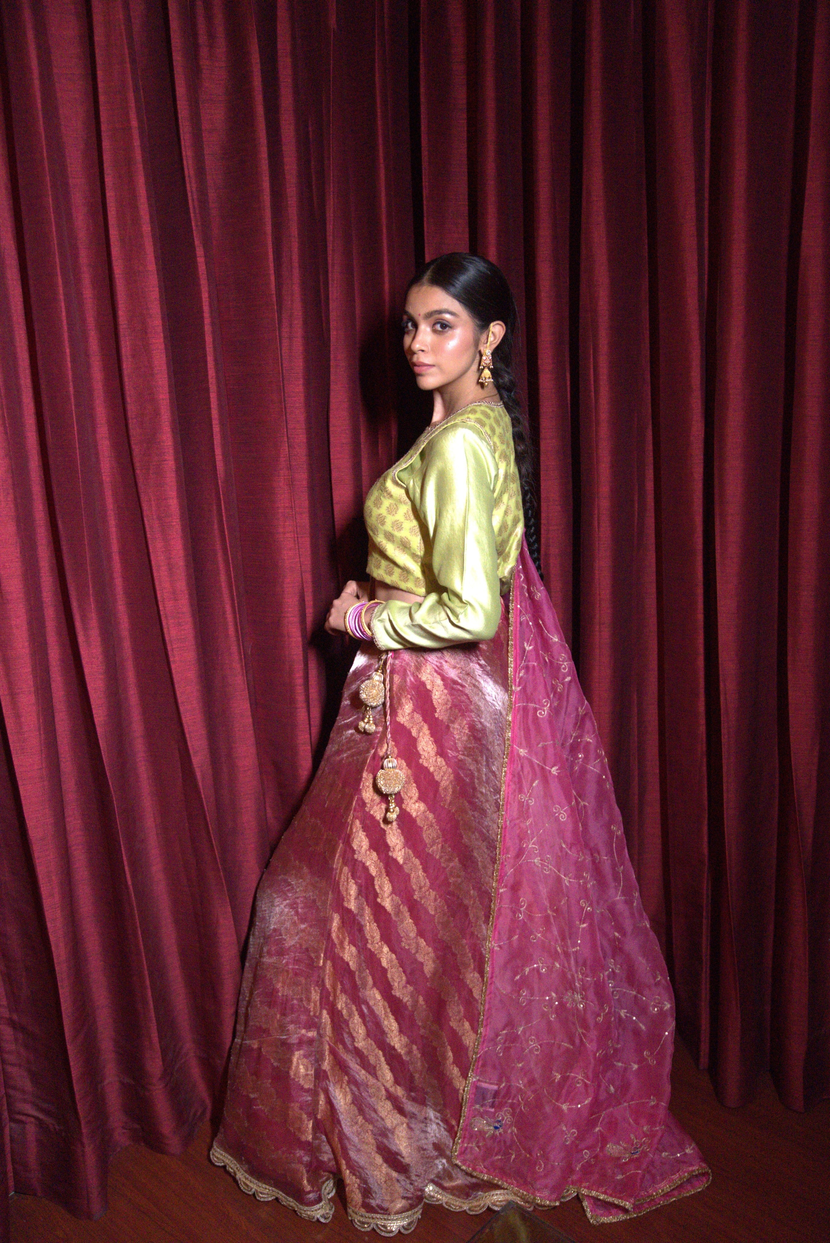 Banarasi Tissue Lehenga
