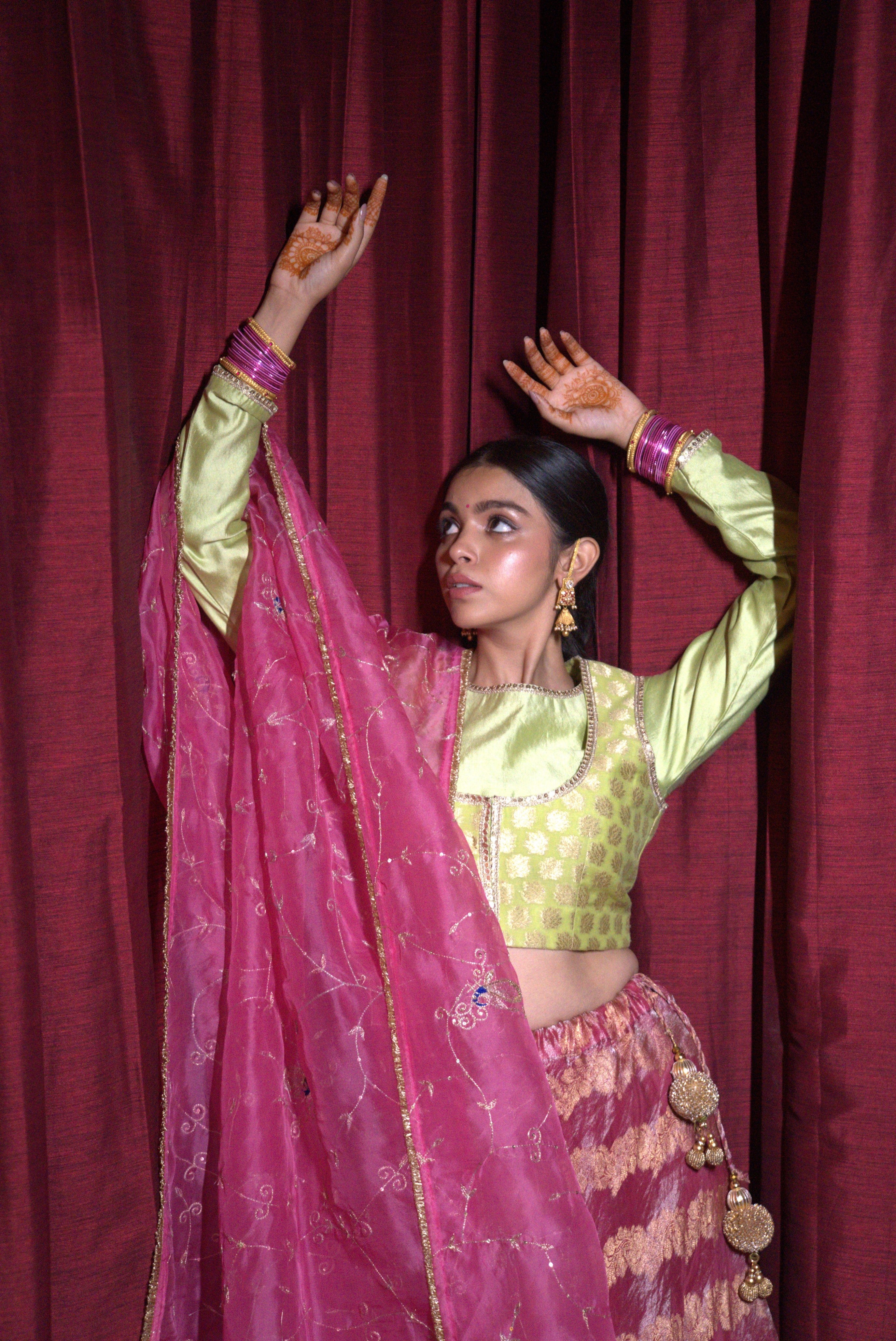 Banarasi Tissue Lehenga