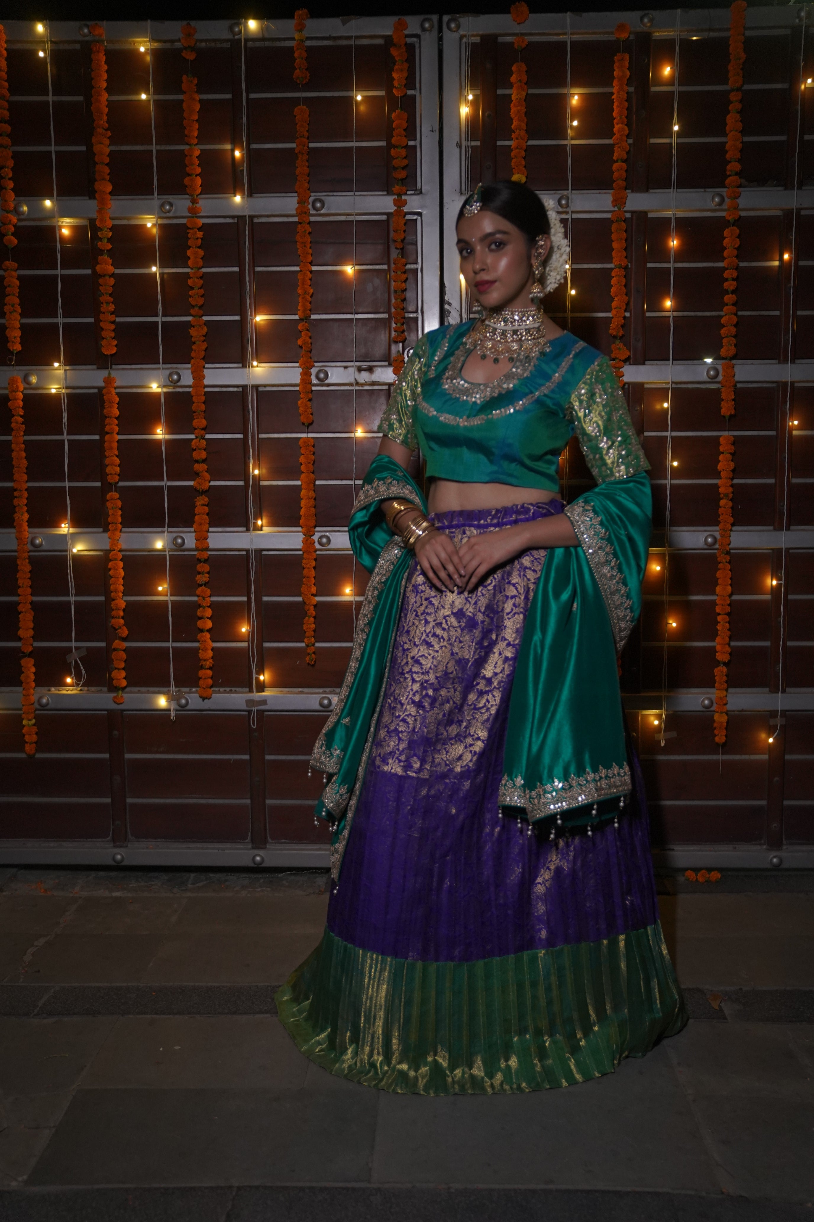 Kanjivaram Gotta Patti Lehenga