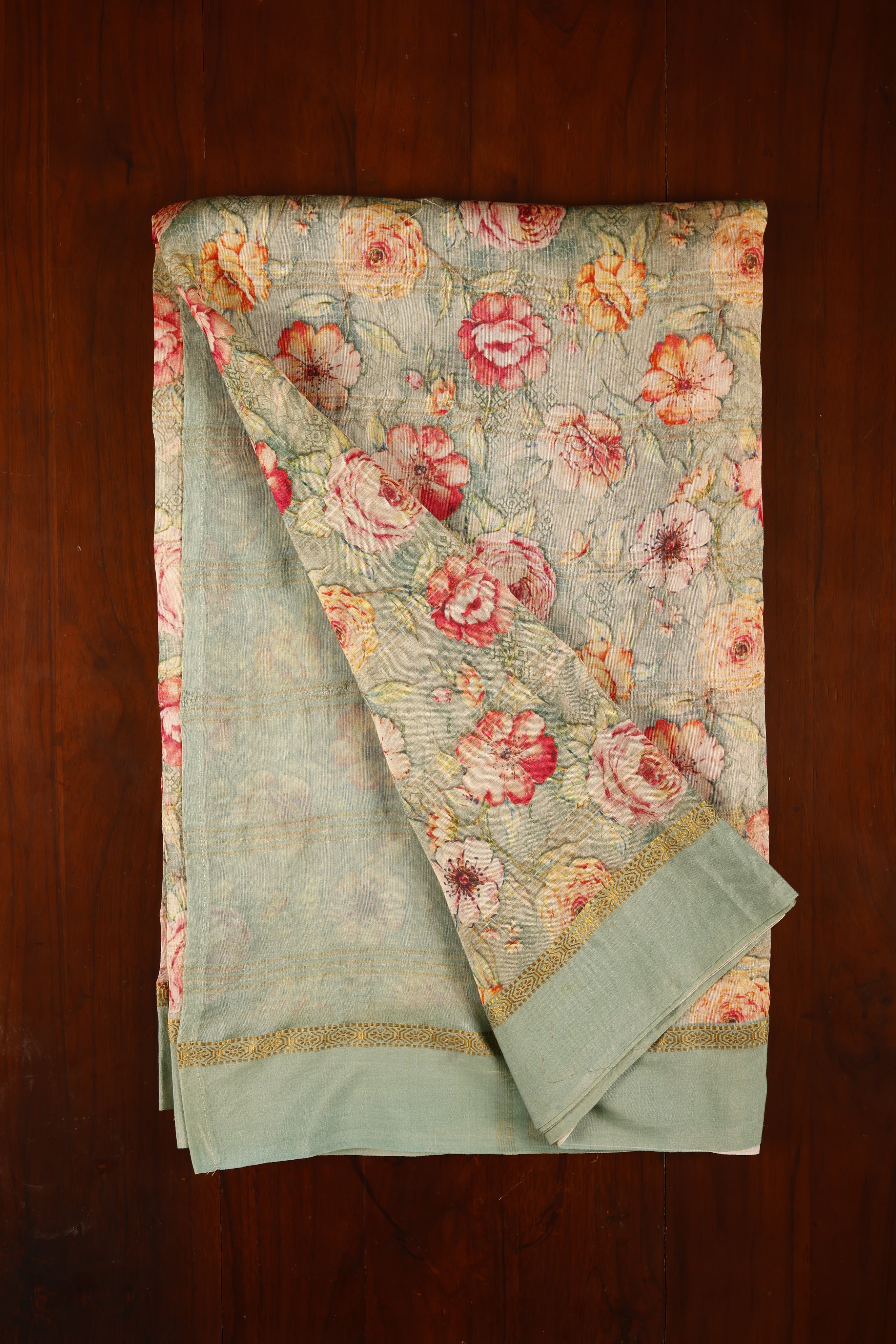 Chanderi Silk - C-Green