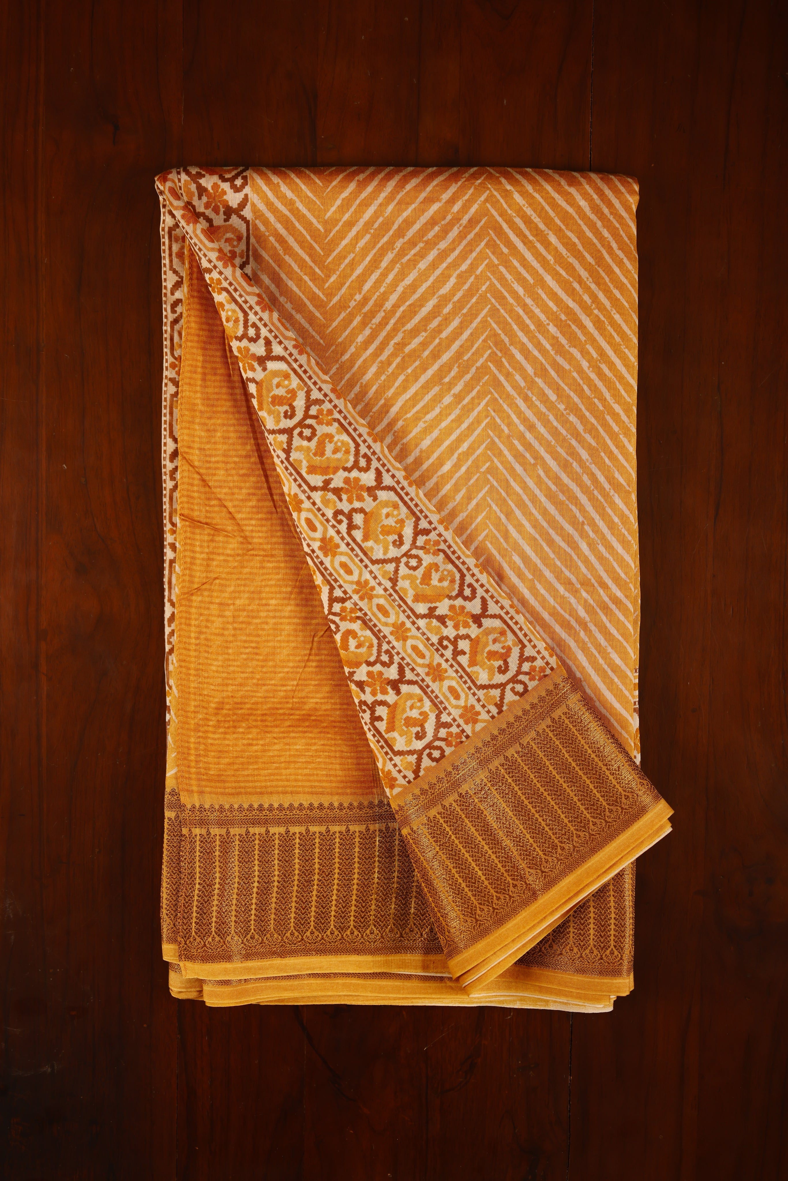 Chanderi Saree - Yellow