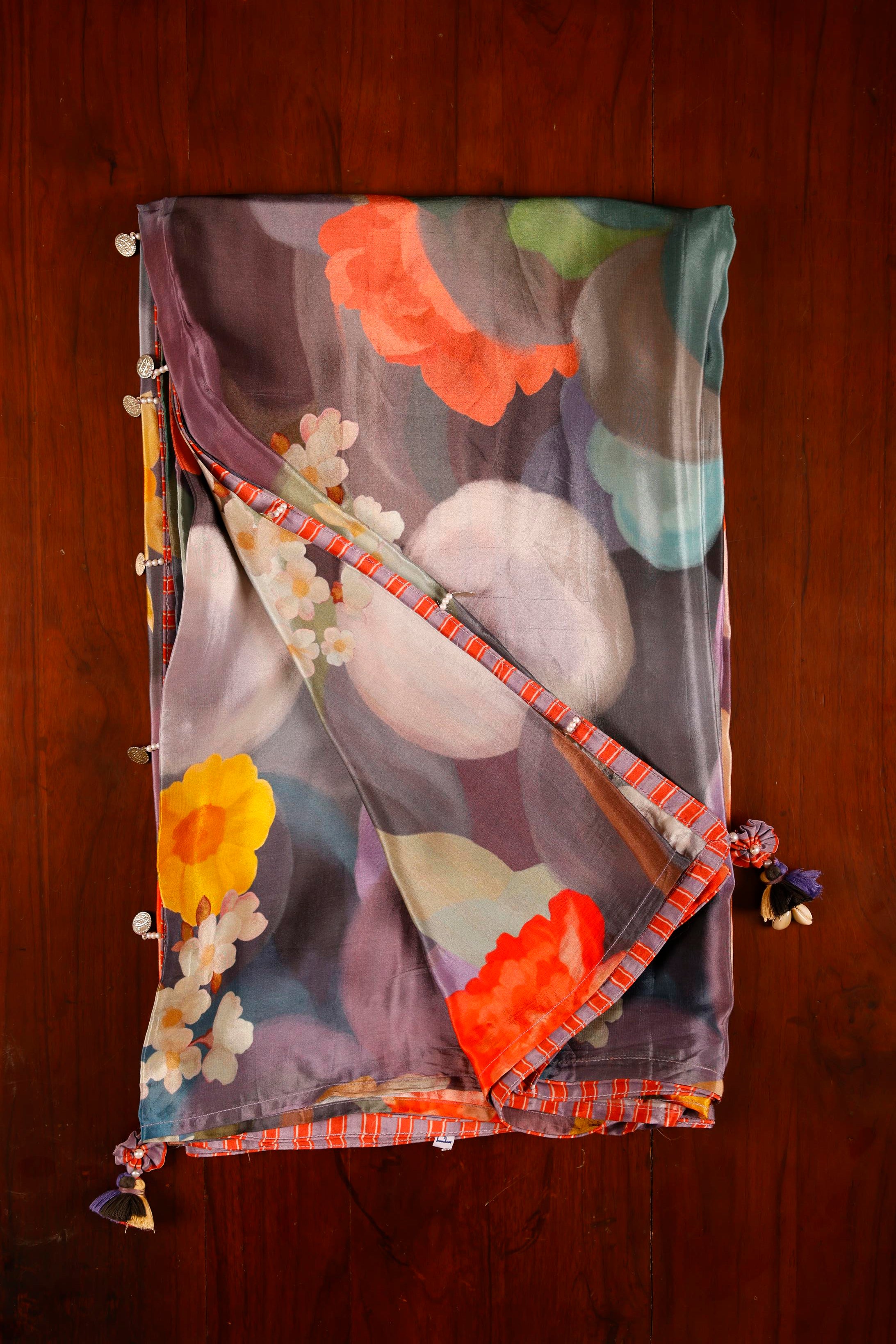 Muslin Saree - Black