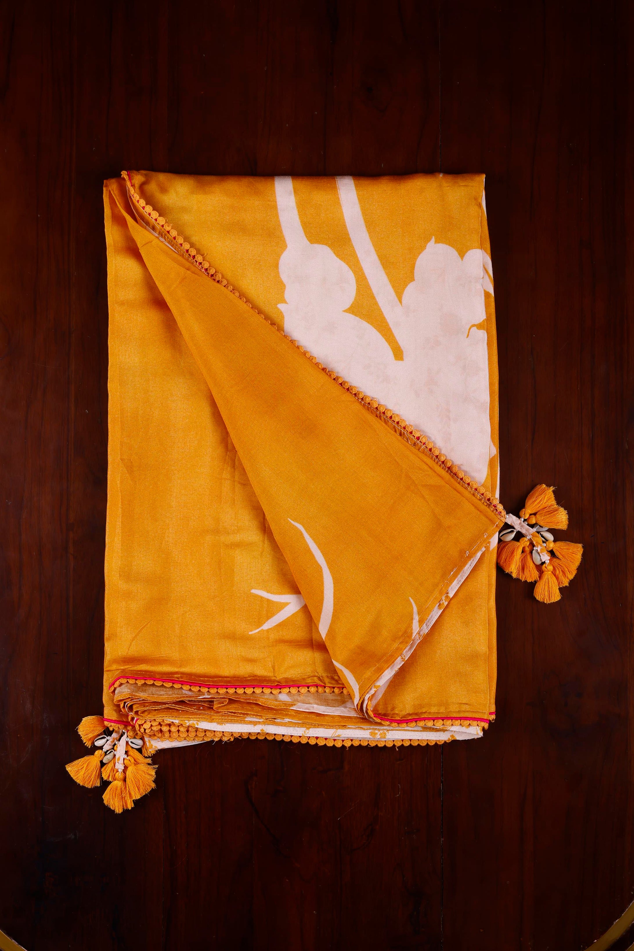 Muslin Saree - Golden