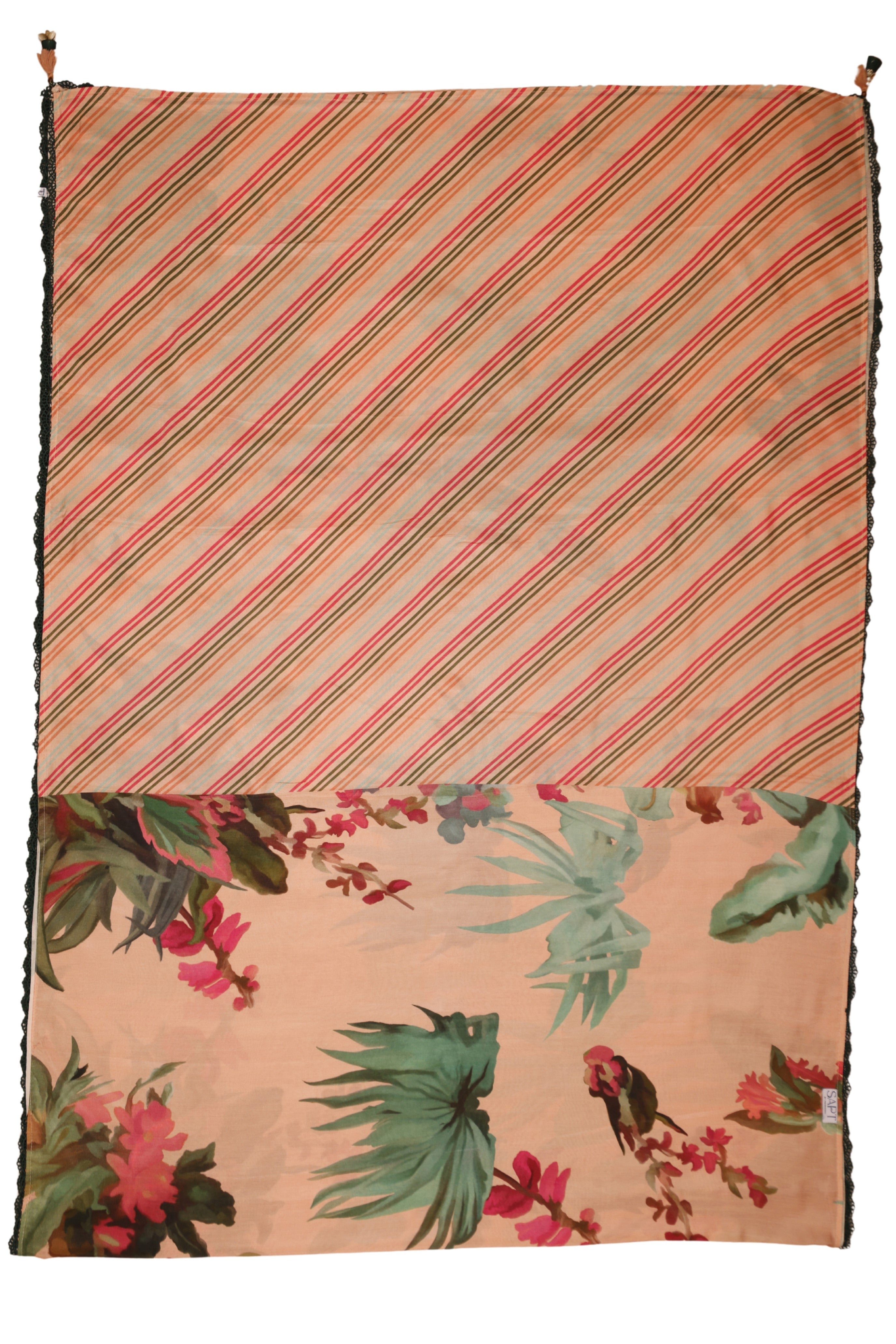 Muslin Saree - Peach