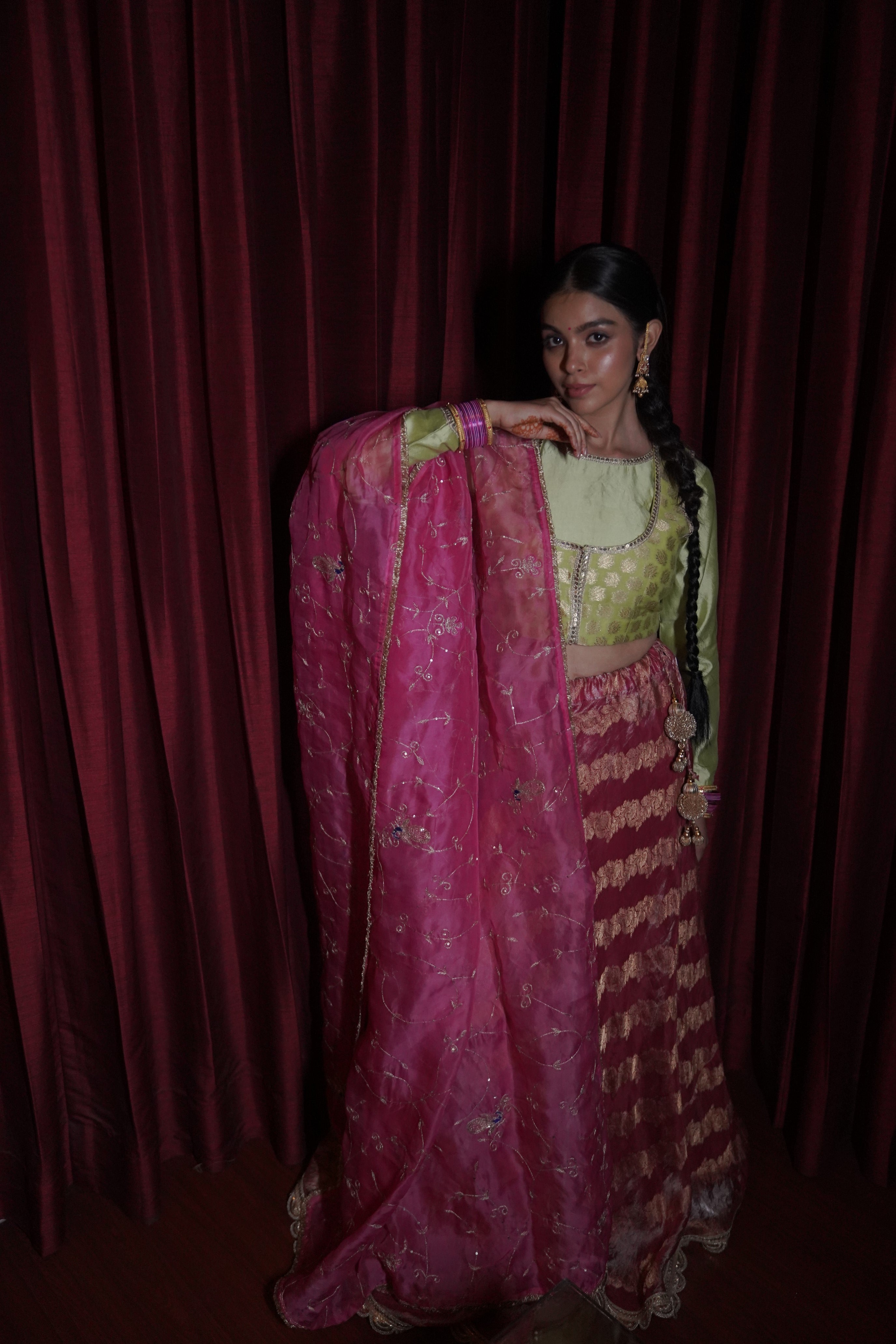 Banarasi Tissue Lehenga