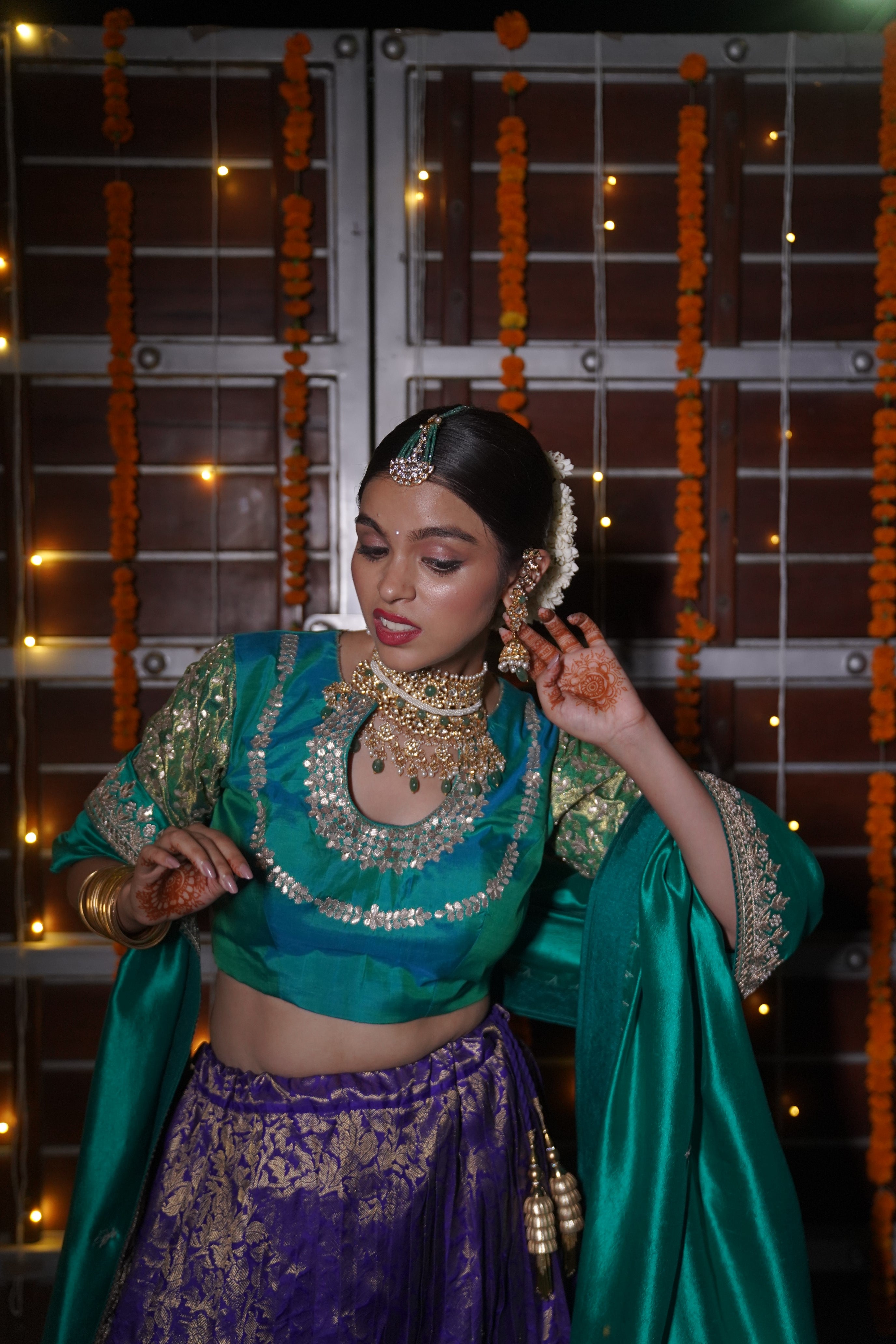 Kanjivaram Gotta Patti Lehenga