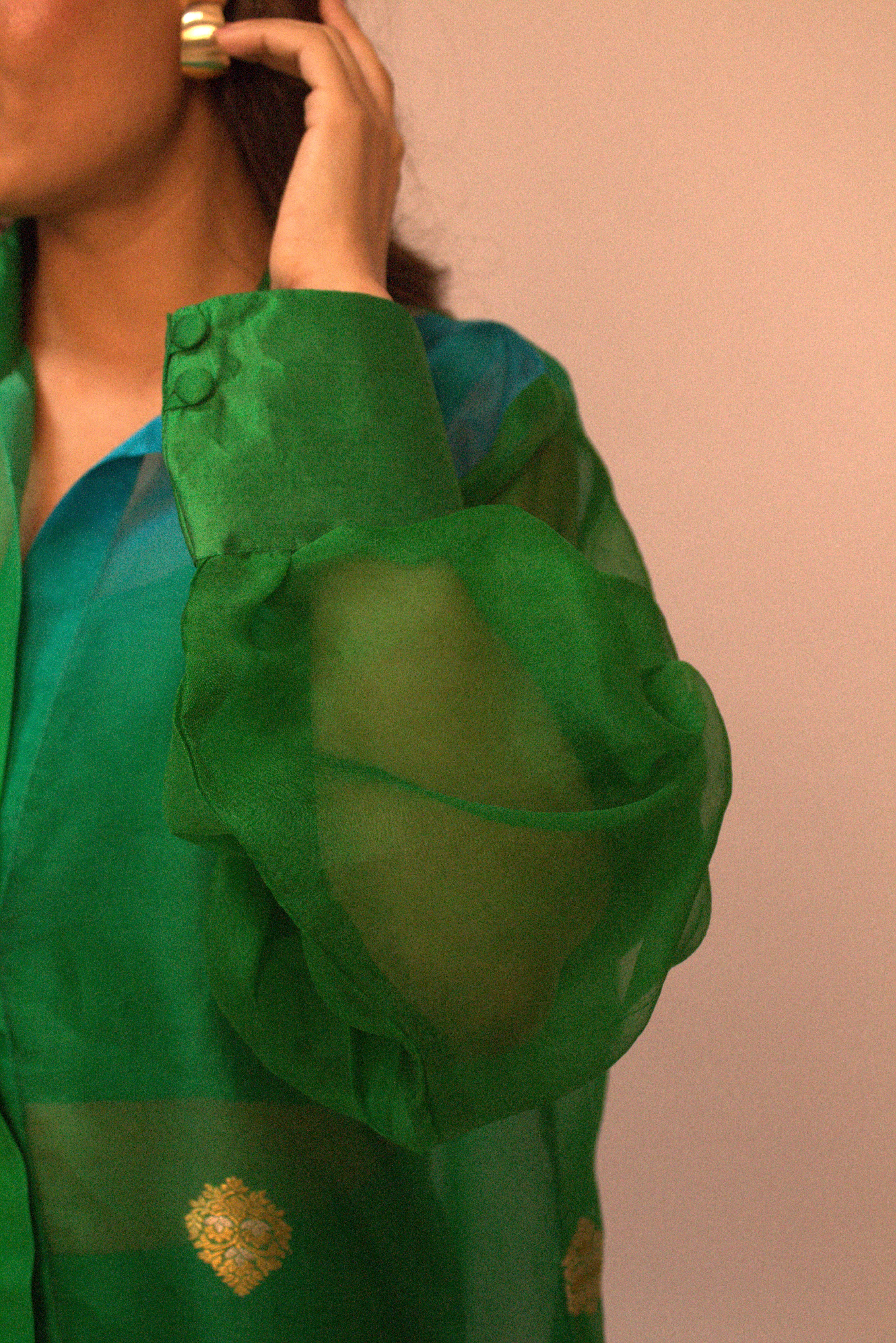Banarasi Organza Overlay Sets